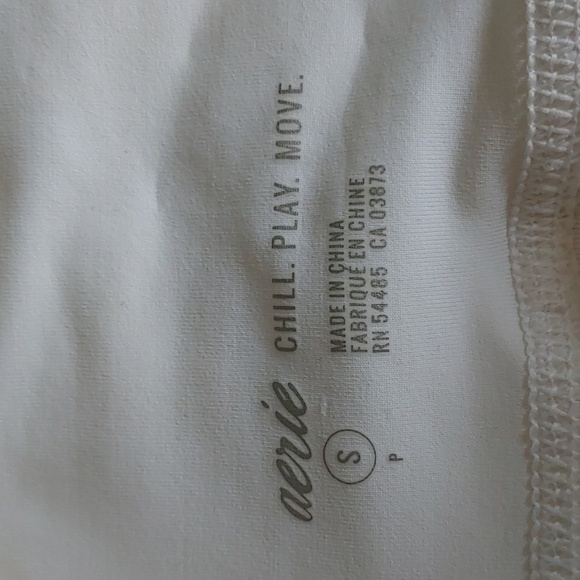 🌻Women's White Chill Play Floral Cut-out Aerie Leggings size small - Picture 7 of 9